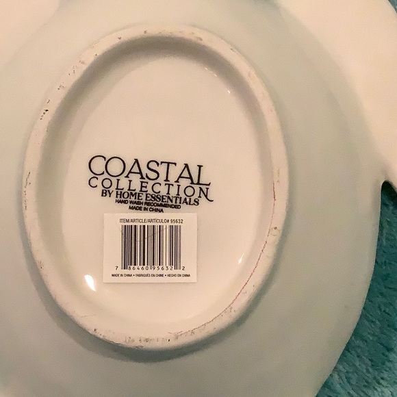 Ceramic SeaTurtle Serve Bowl or Jewelry Dish NWT Coastal Collection 10”X7.5X2.5 - Picture 9 of 14
